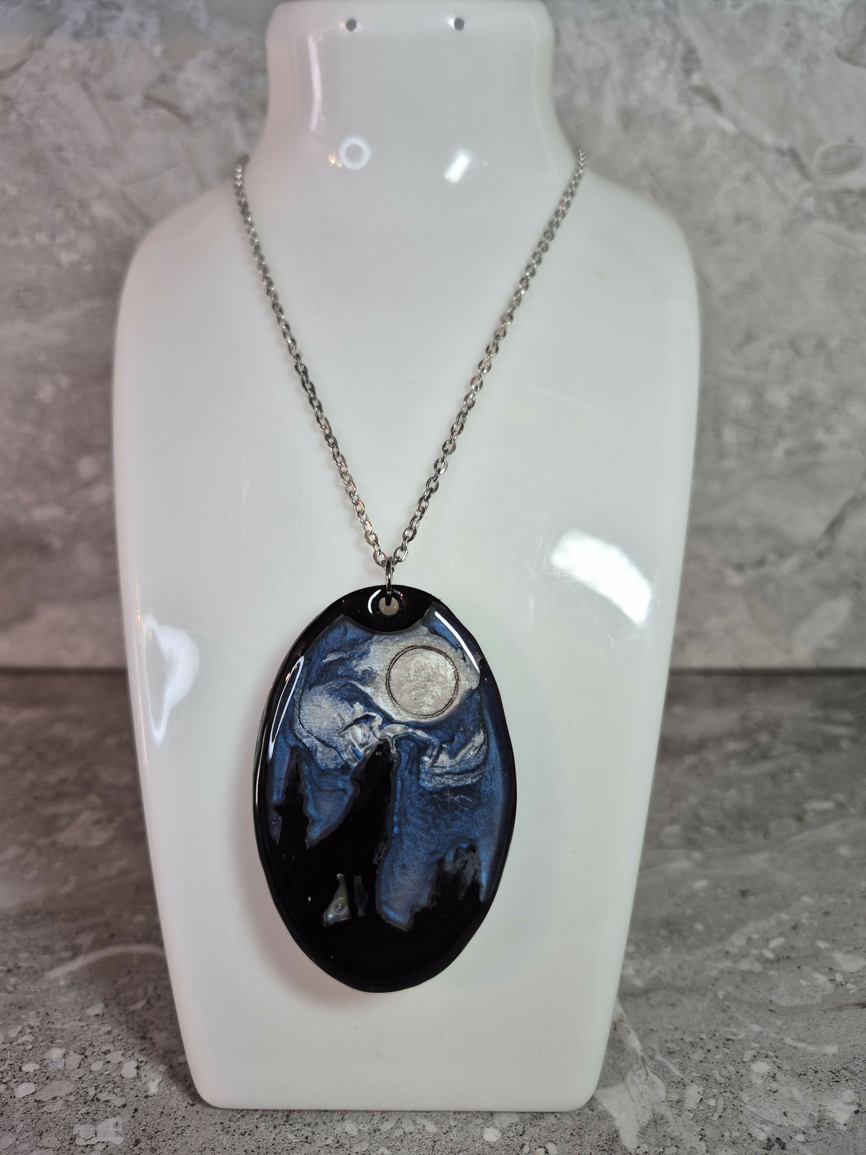 Unique Hand Crafted Oval Pendant