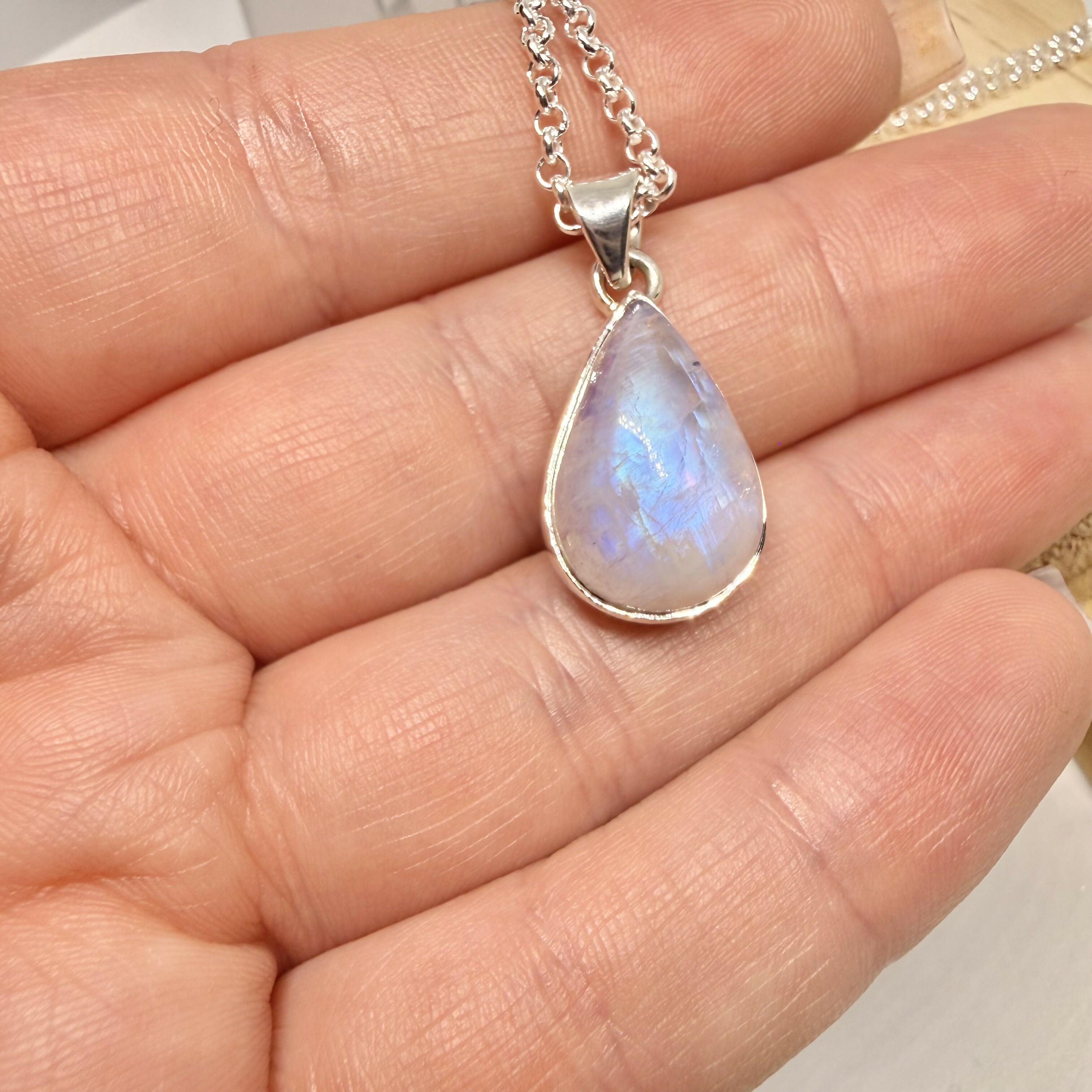 PINK MOONSTONE NECKLACE