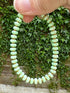 Glass rondel and hematite pastel bracelet with clasp