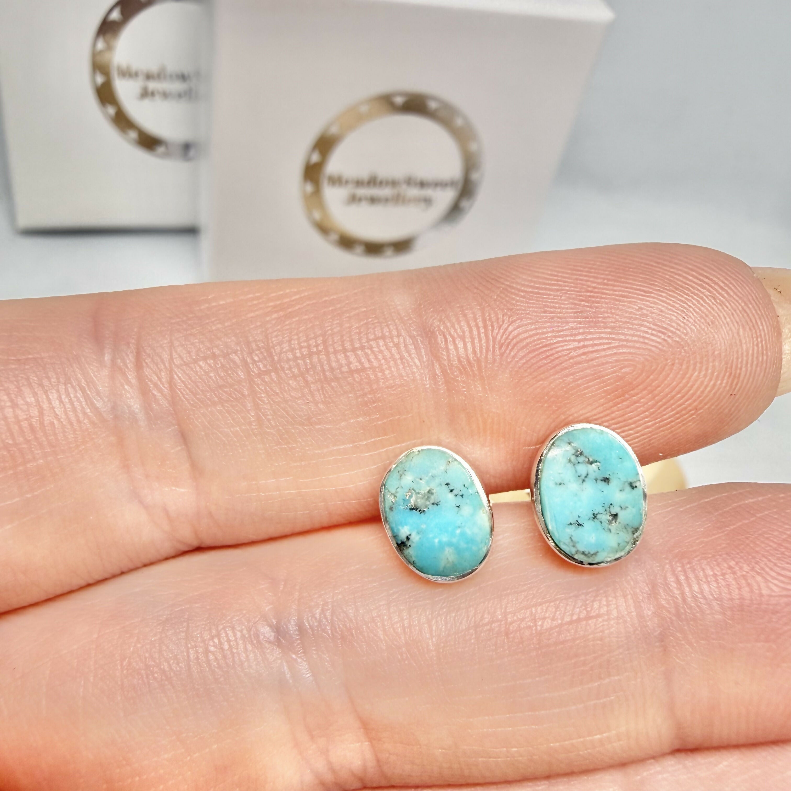 SLEEPING BEAUTY TURQUOISE EARRINGS