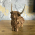 Highland cow sculpture