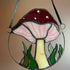 Stained Glass Toadstool in Copper Ring