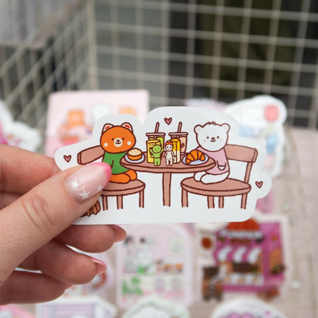 Blind Box Cafe Sticker