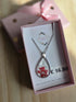 Stainless Steel Real Queen Anne's Lace Necklace