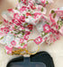 Handmade Ruffled Crossbody Phone Holder Pink Ditsy