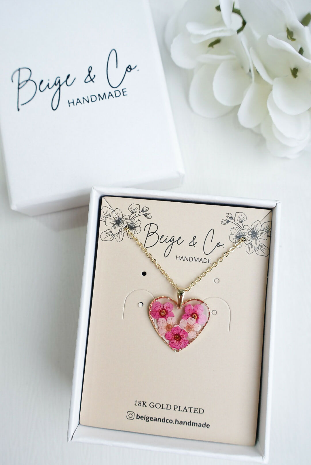 Pink Heart Necklace