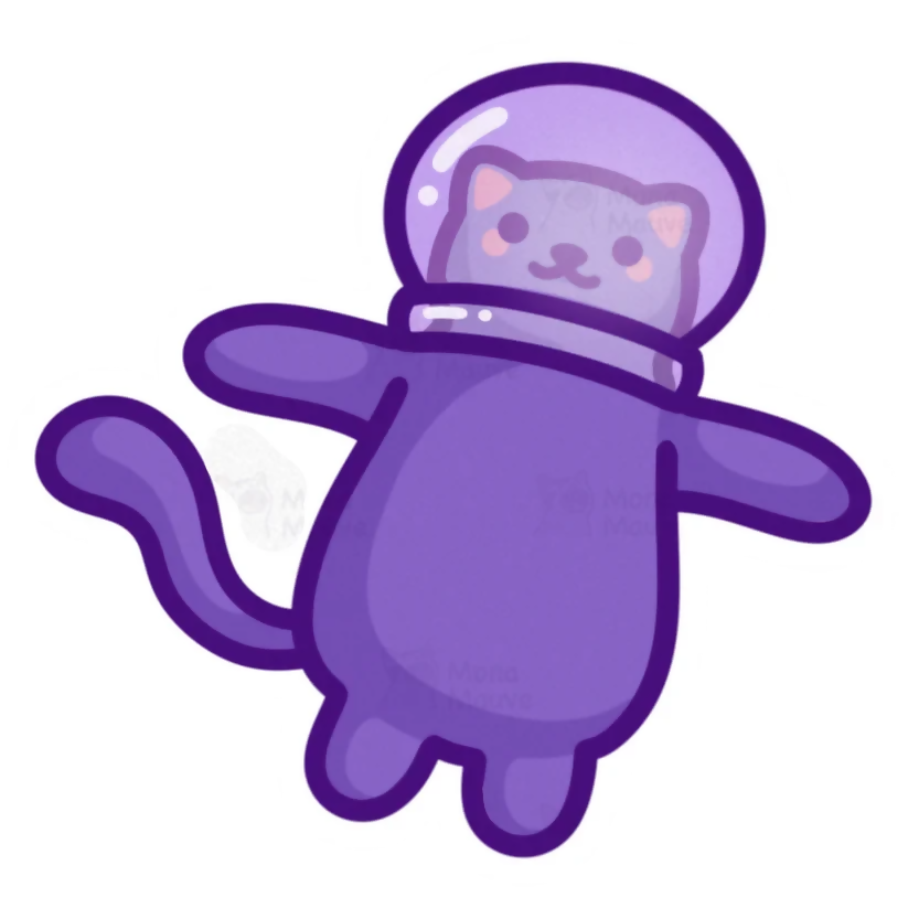 Space Cat Sticker - Astronaut