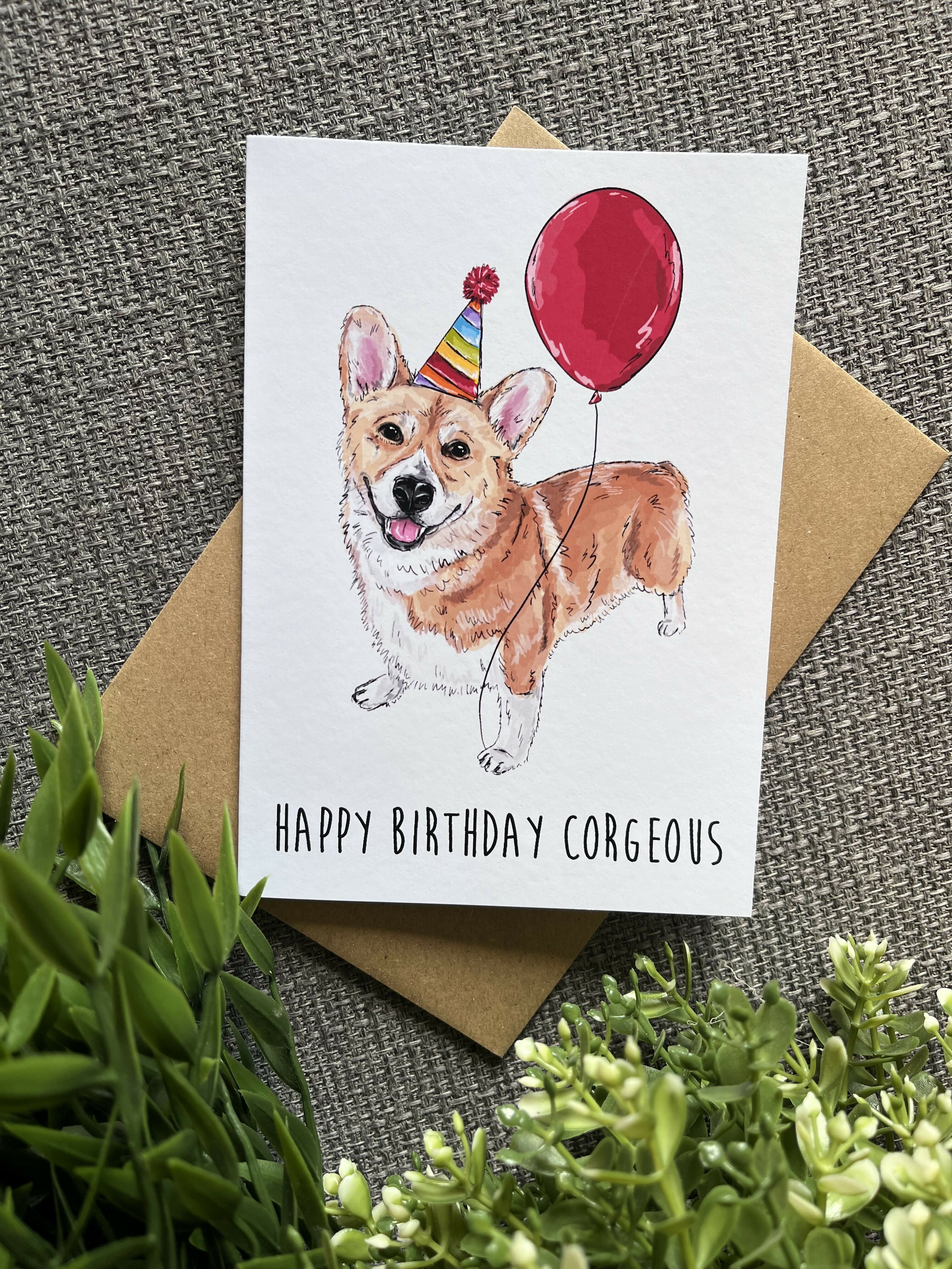 Happy Birthday Corgeous Greetings Card