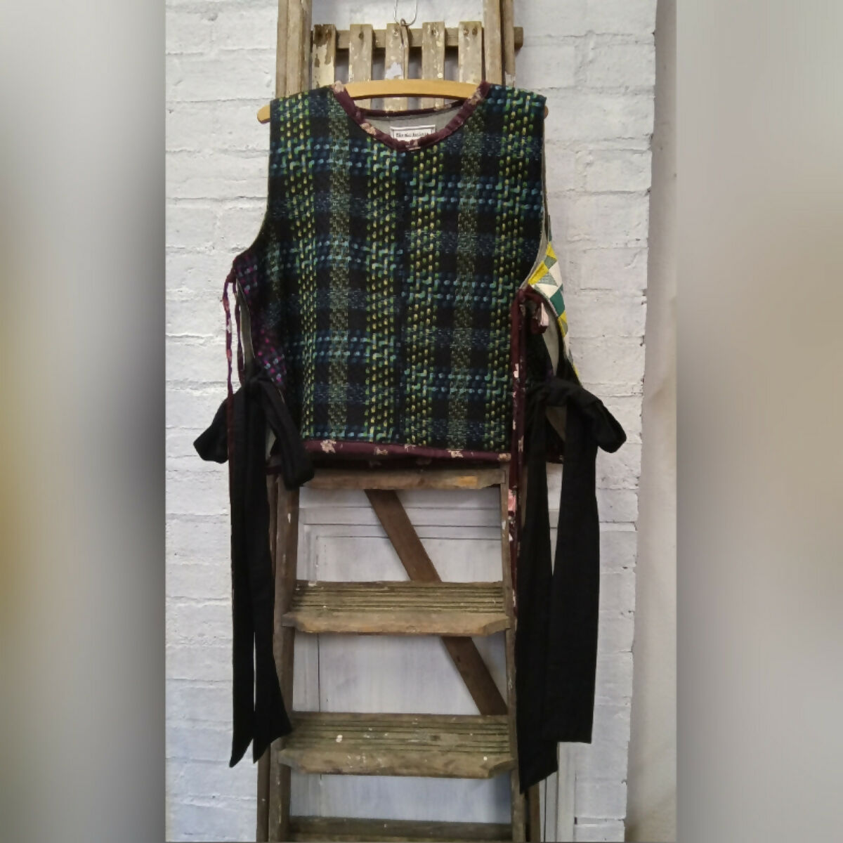 MIFFY CROPPED TABBARD - MIXED FABRICS