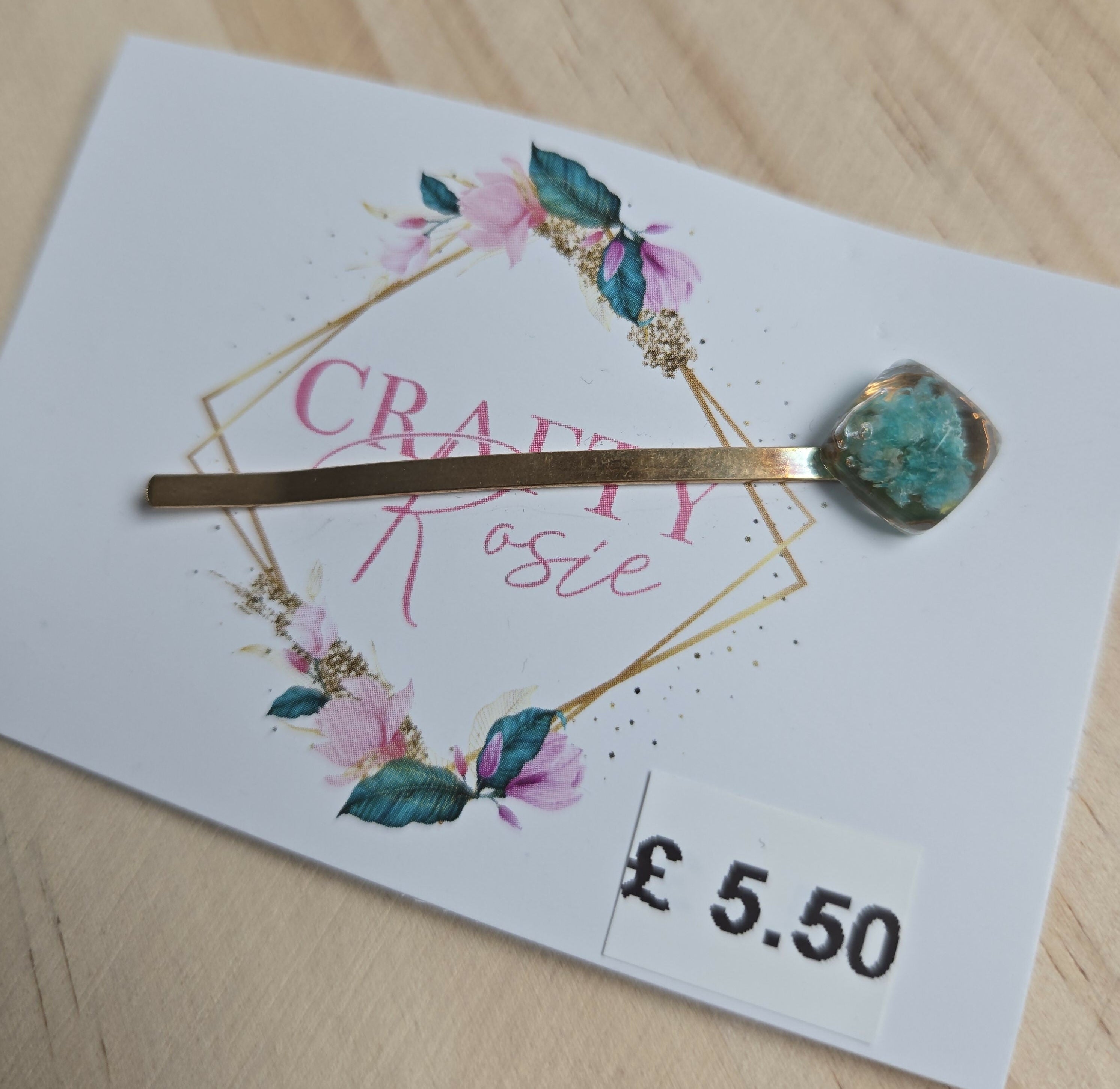 Stainless Steel Real Gypsophila Hair Pin