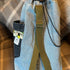 Unique Handcrafted Denim Drawstring Barrel Bag Made From Upcycled Jeans