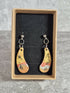 Handcrafted Teardrop Shaped Coloured Earrings