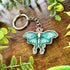 Lunar Moth Wooden Keyring