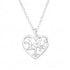 Heart & flowers Necklace
