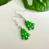 Christmas Tree Micro Dangle Earrings - Handmade Polymer Clay - Polly Plant