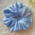 Light Blue Silk Handmade Scrunchies