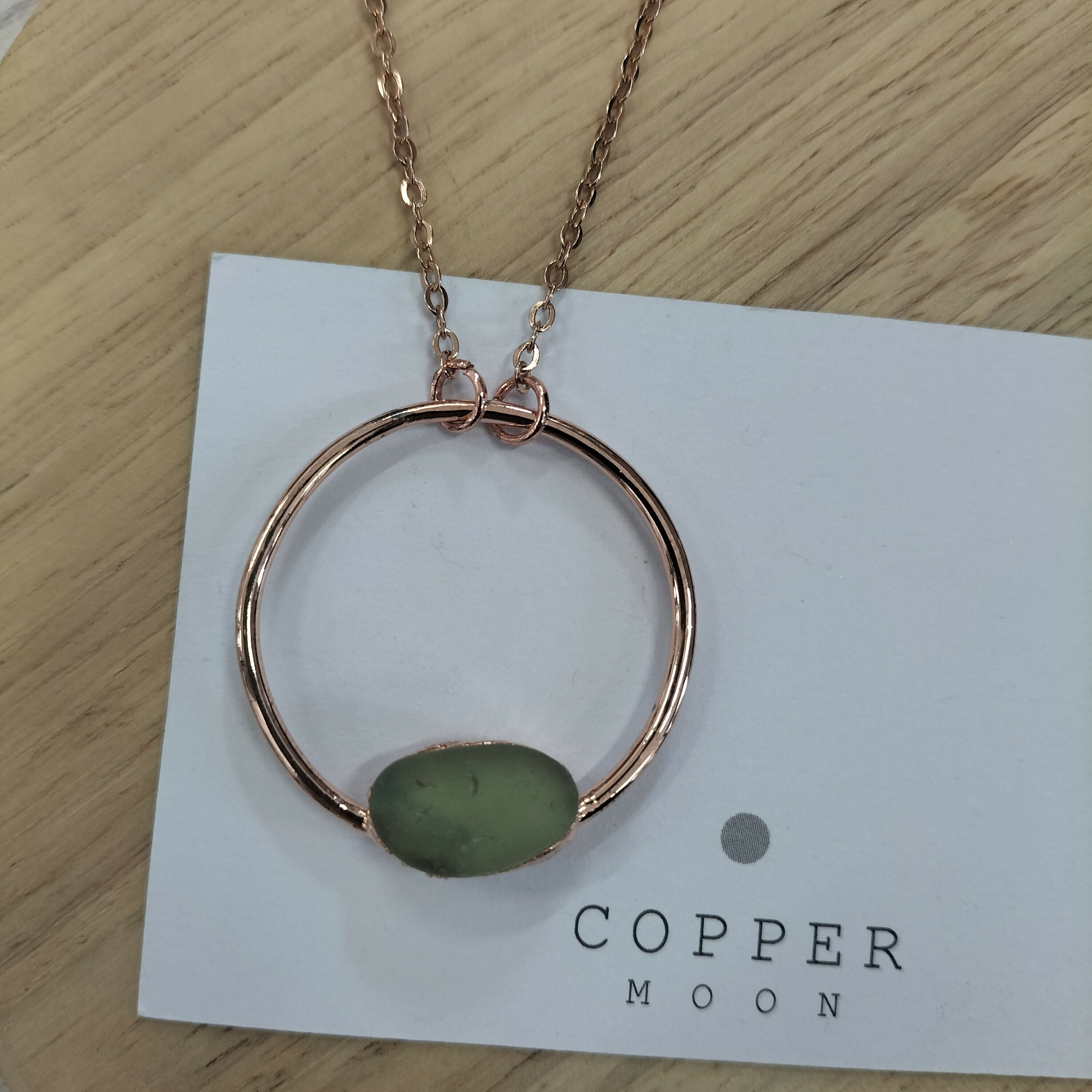 Seaglass Moon Necklace