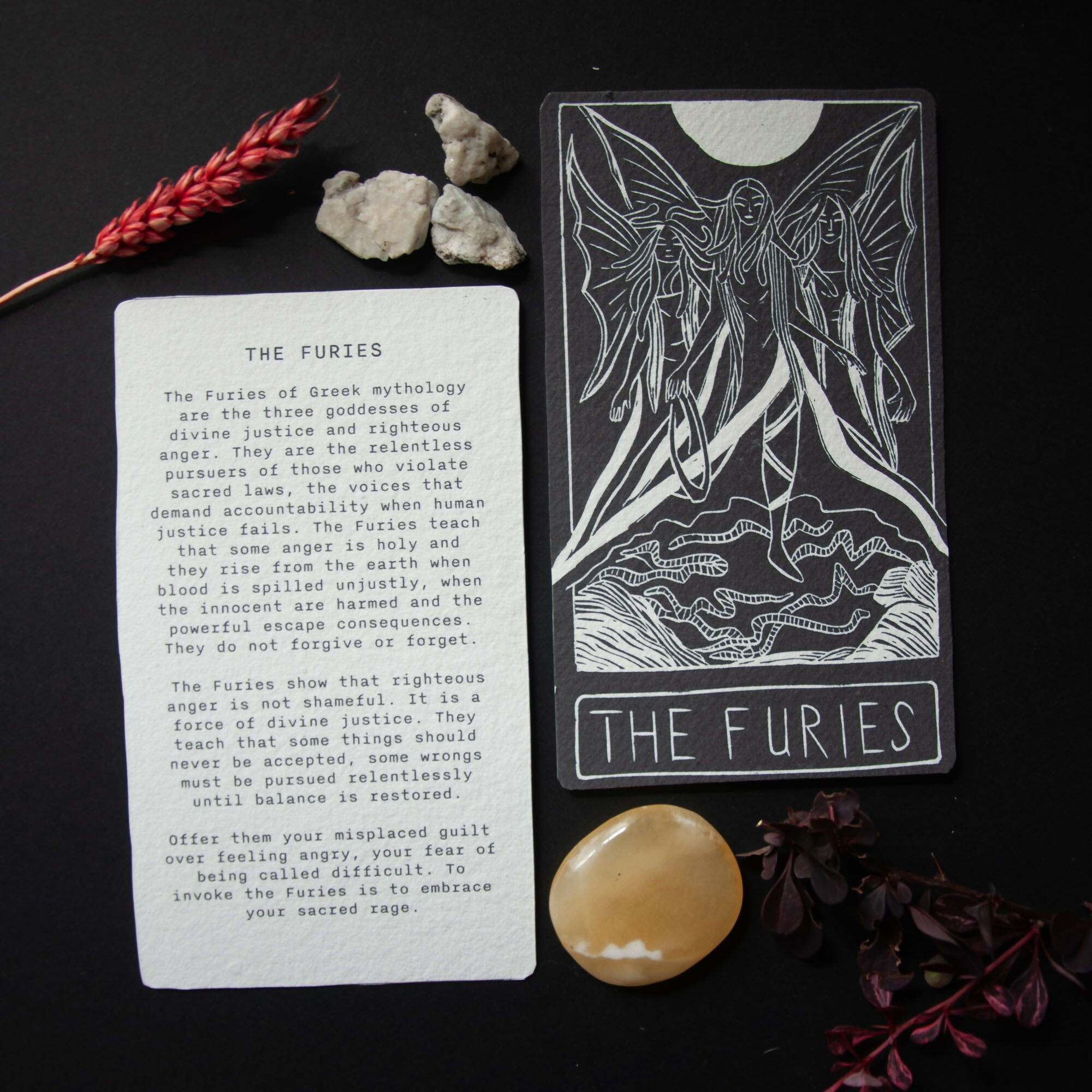 THE FURIES GODDESS ALTAR CARD