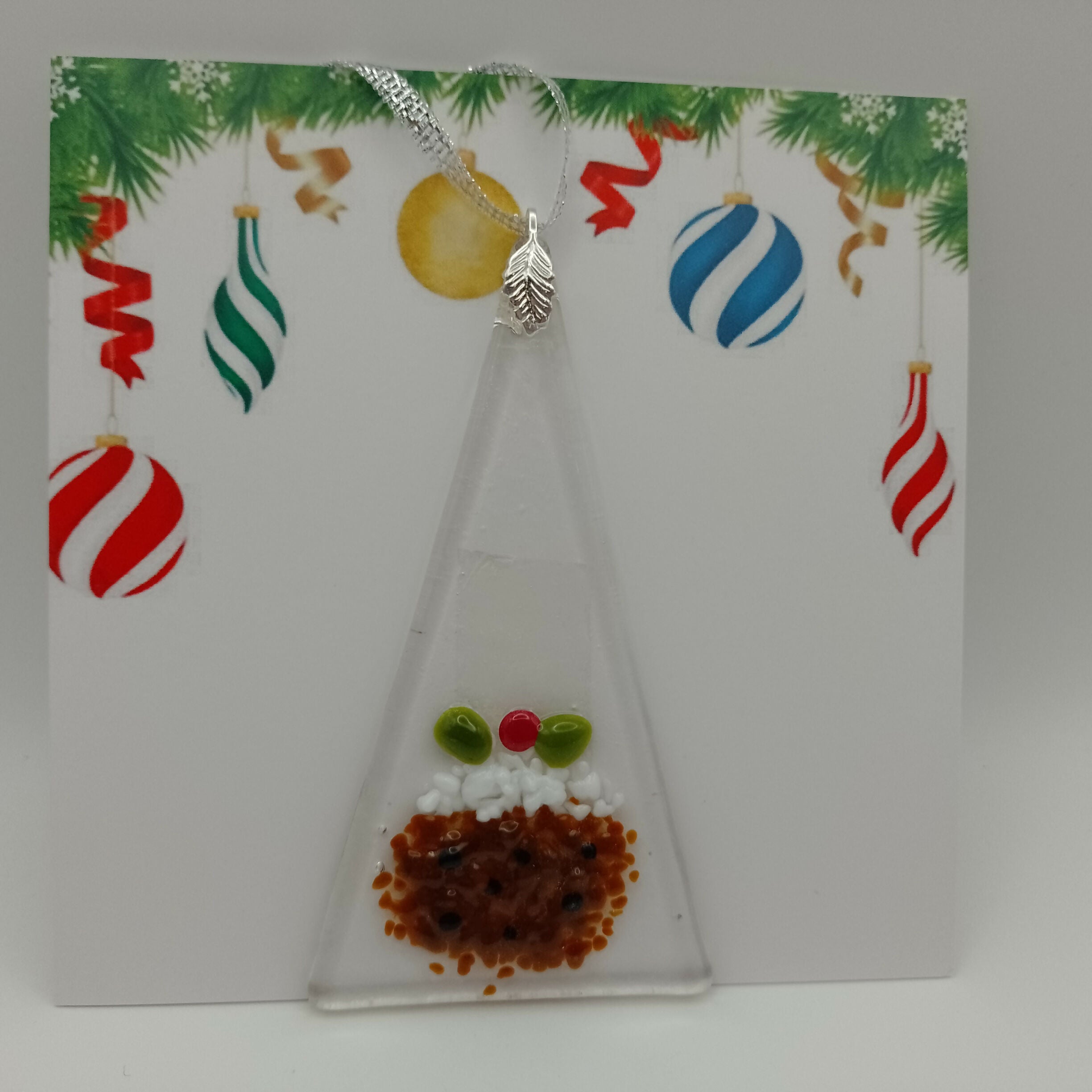 Fused Glass Christmas Card
