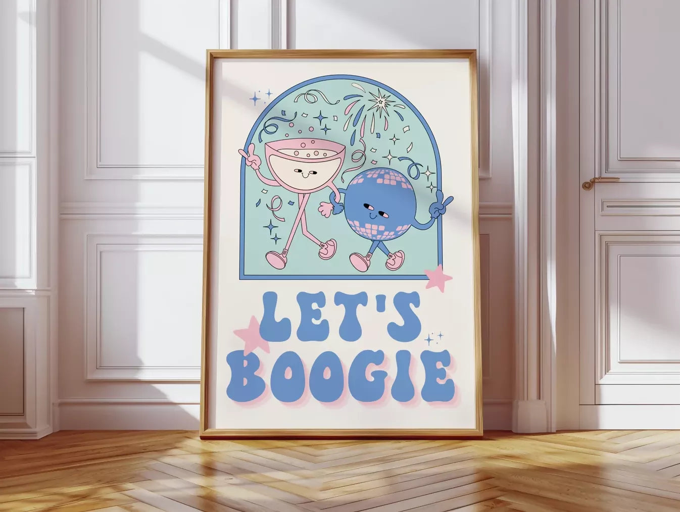 LET'S BOOGIE WALL ART PRINT