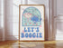 LET'S BOOGIE WALL ART PRINT
