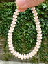 Glass rondel and hematite pastel bracelet with clasp