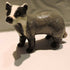 Ceramic Badger sculpture