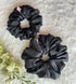 Black Silk Scrunchies