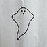 Clear Seedy Ghost Stained Glass Decoration