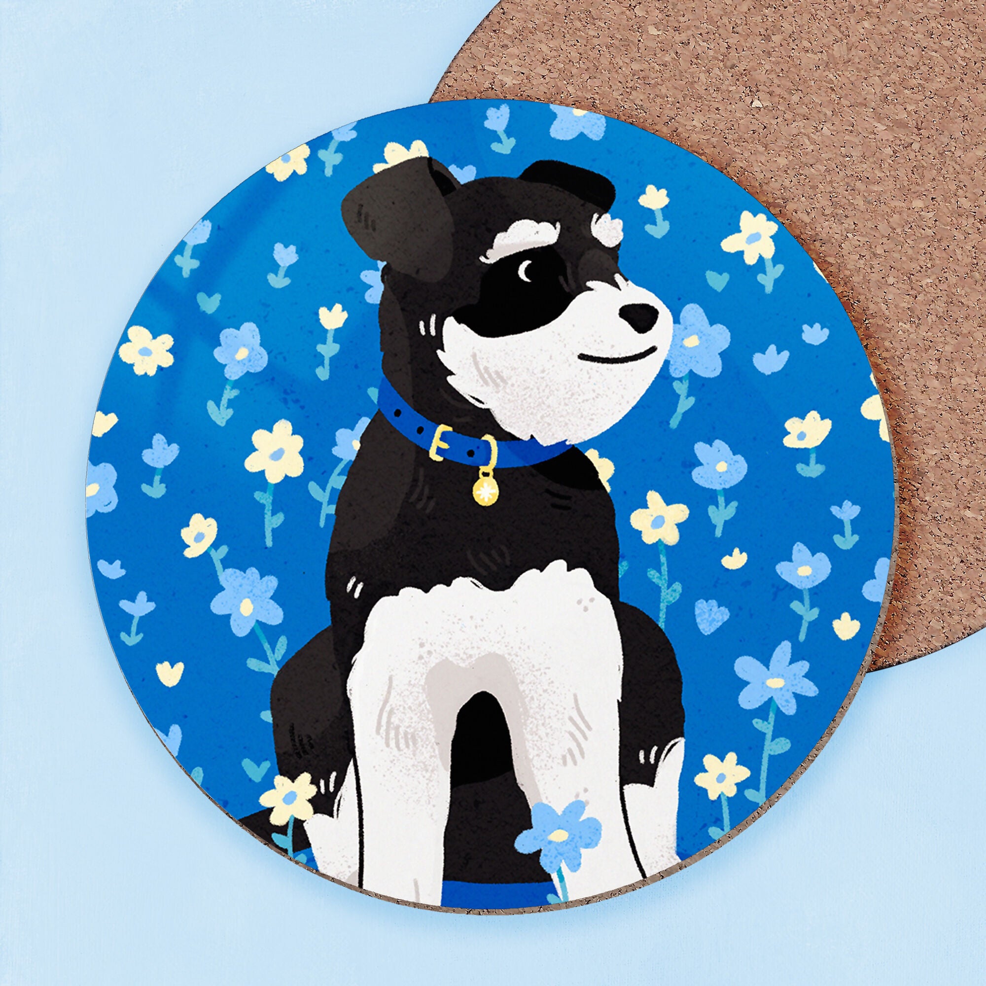 Schnauzer Friendly Dog Coaster