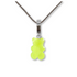 Sugar Coated Gummy Bear Pendant in Lime
