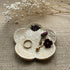 Handmade Botanical Trinket Dish with Leaf Texture and Floral Detail