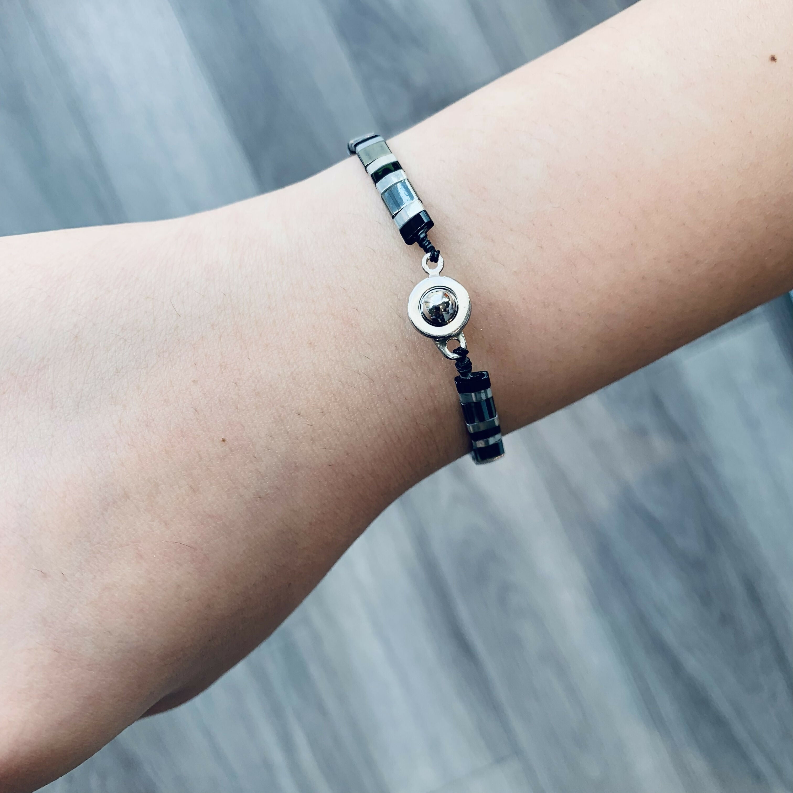 Japanese Tila Glass Bead Bracelet