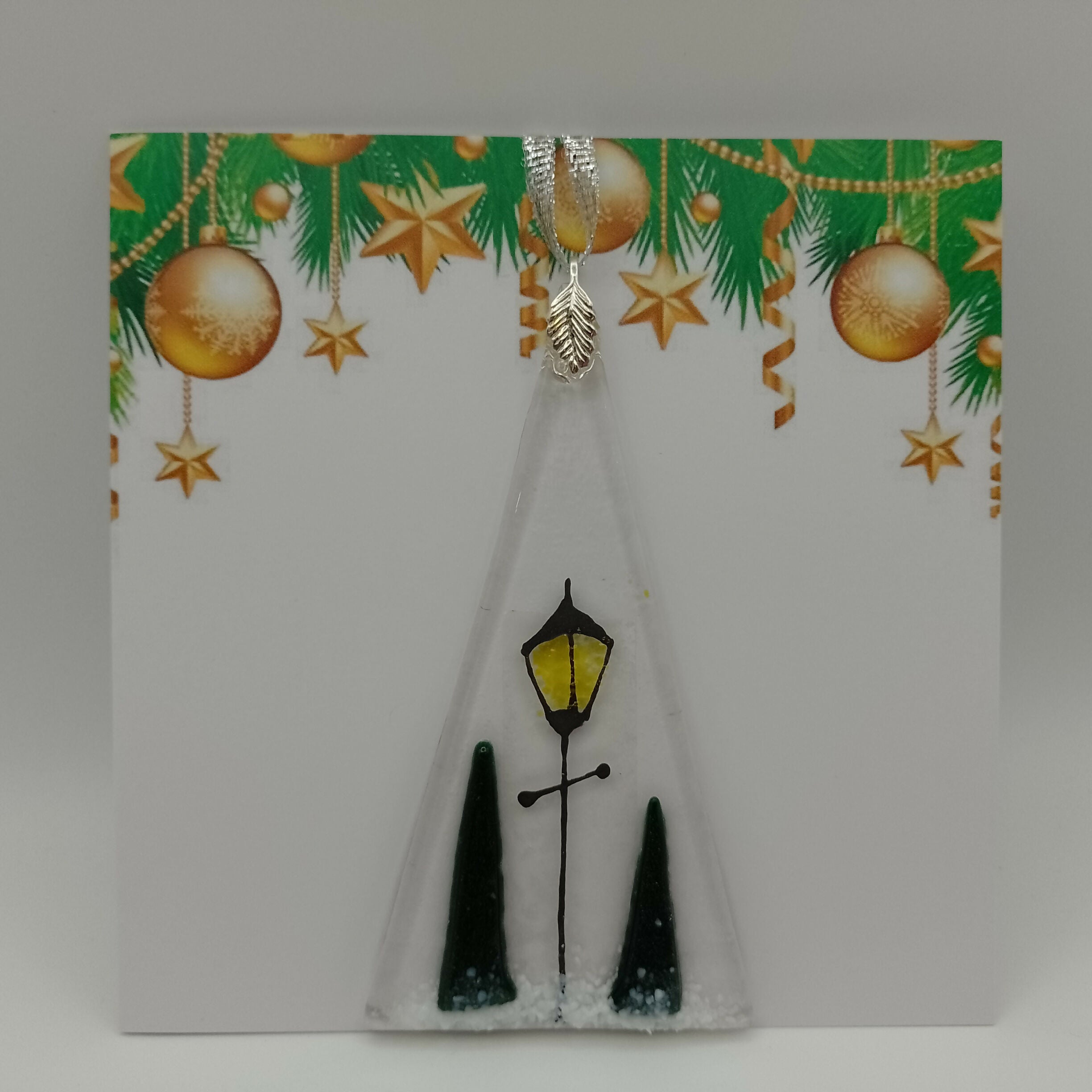 Fused Glass Christmas Card