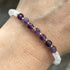 Handmade Amethyst And Selenite Stretch Bracelet