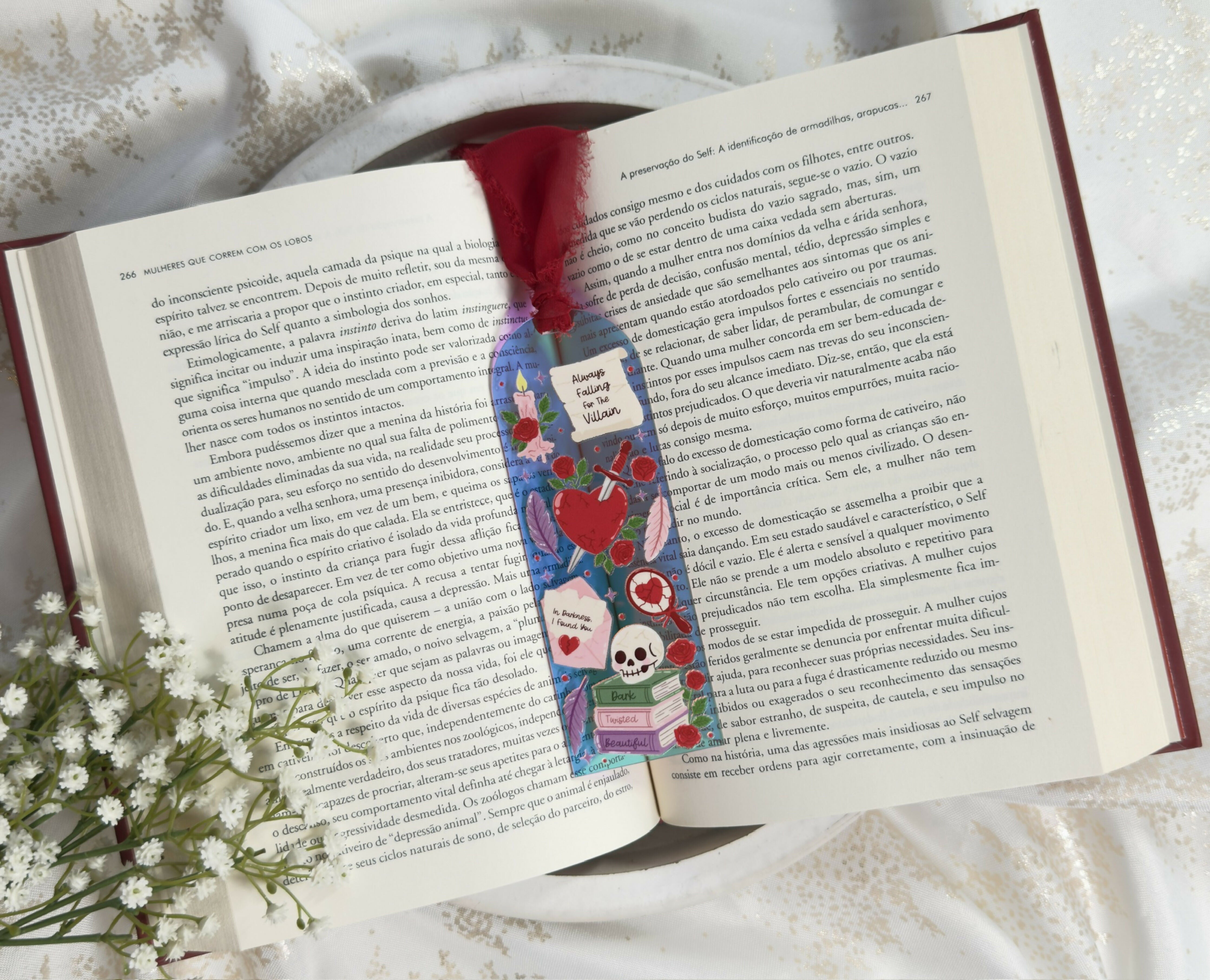 Iridescent Acrylic Bookmark Always and Forever, My Valentine