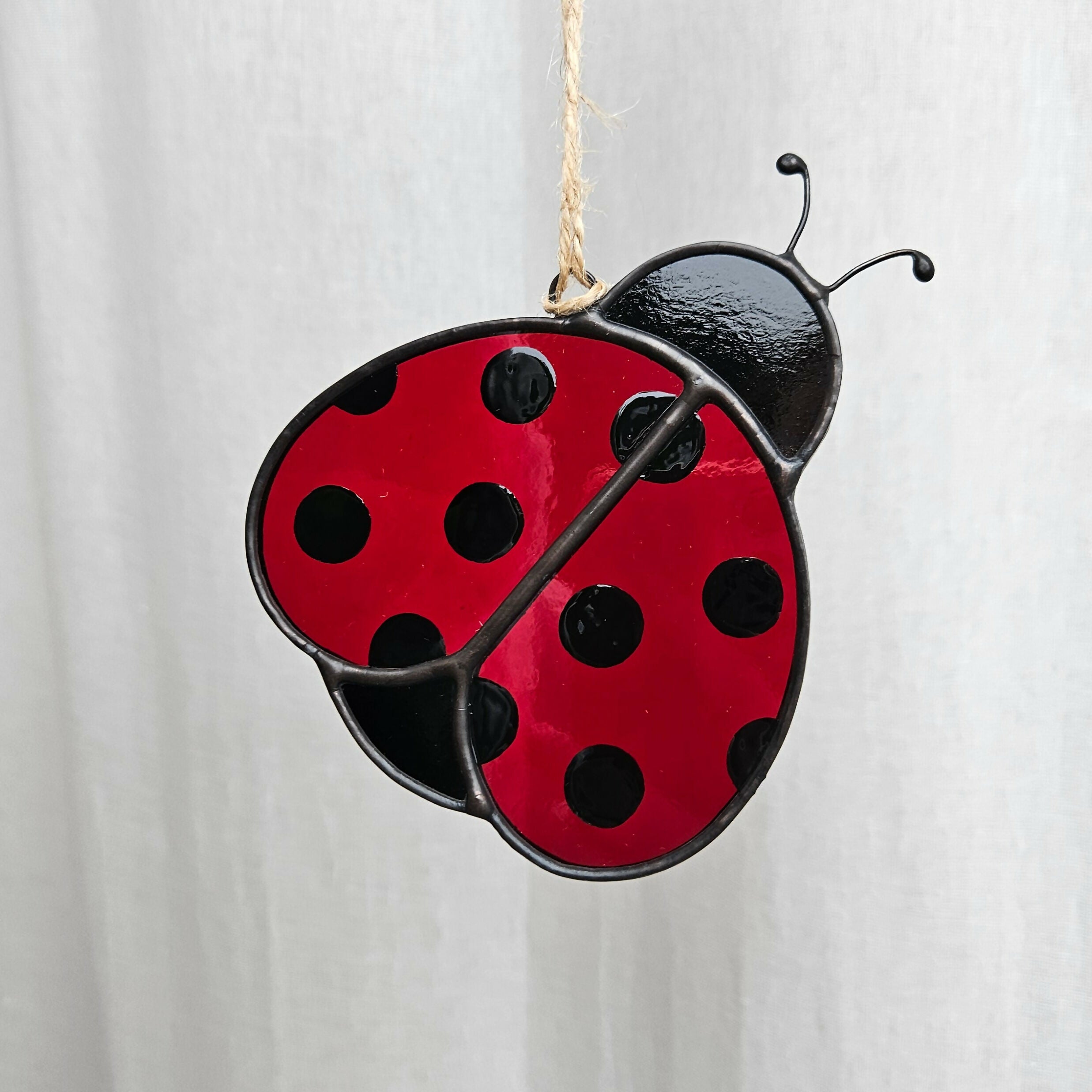 Red Ladybird Stained Glass Suncatcher