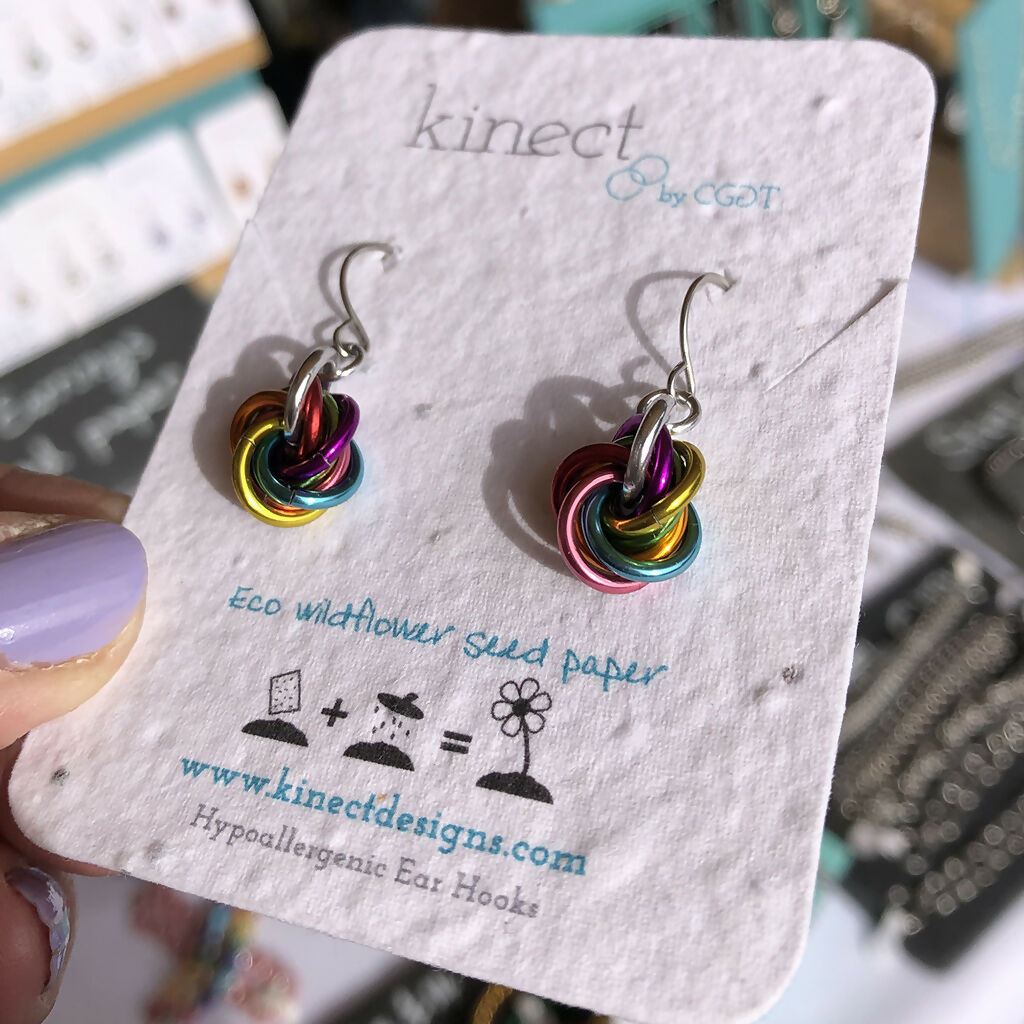 Hypoallergenic Boho Rainbow earrings