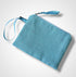 Sky Blue Sea Shells Linen Women’s Zip-Up Pouch