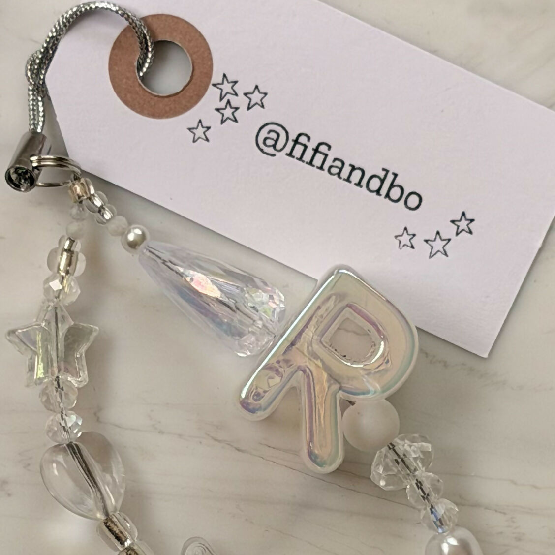Fifi & Bo Mini Bag Charm Initial R