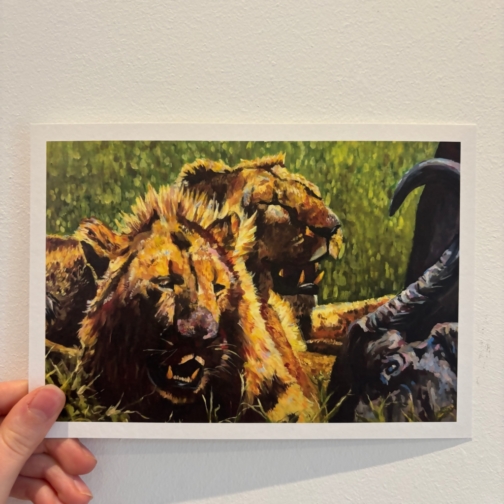 A5 Lion Print