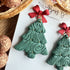Polymer Clay Christmas Earrings / Handmade Festive Dangles / Xmas Jewellery