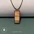Natural Wood Grain Rectangle Pendant