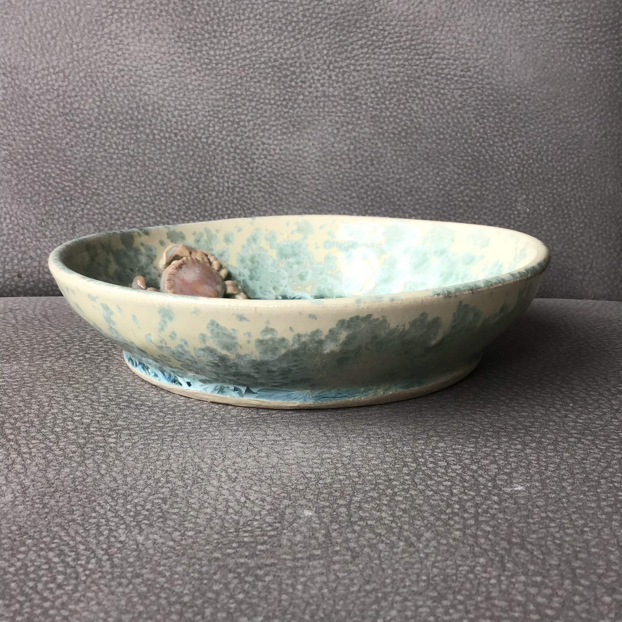 Ceramic Crystal Dish - Crab