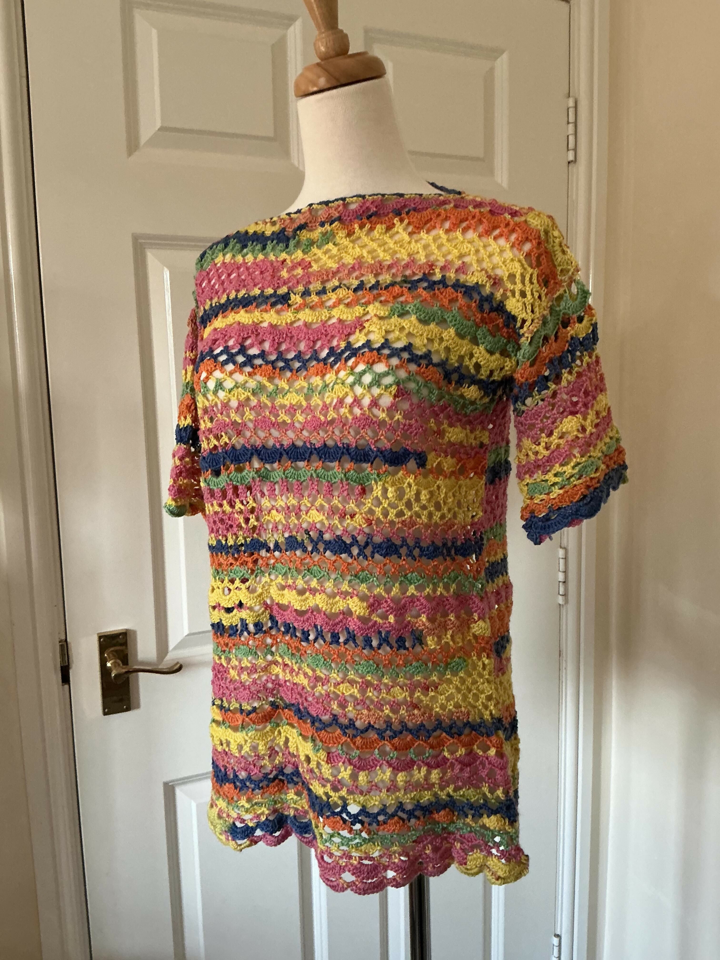 Rainbow Short-sleeved Sweater