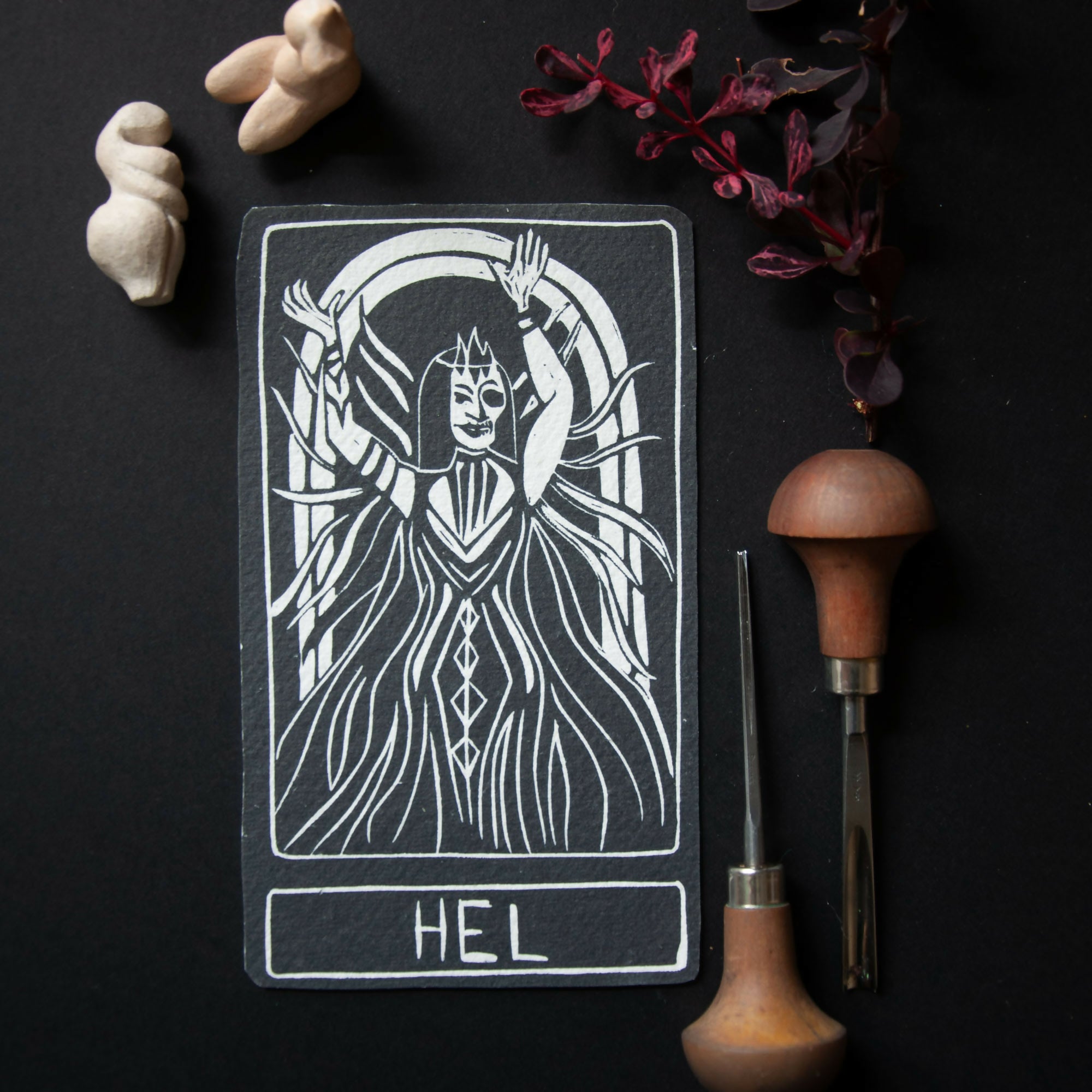 HEL GODDESS ALTAR CARD