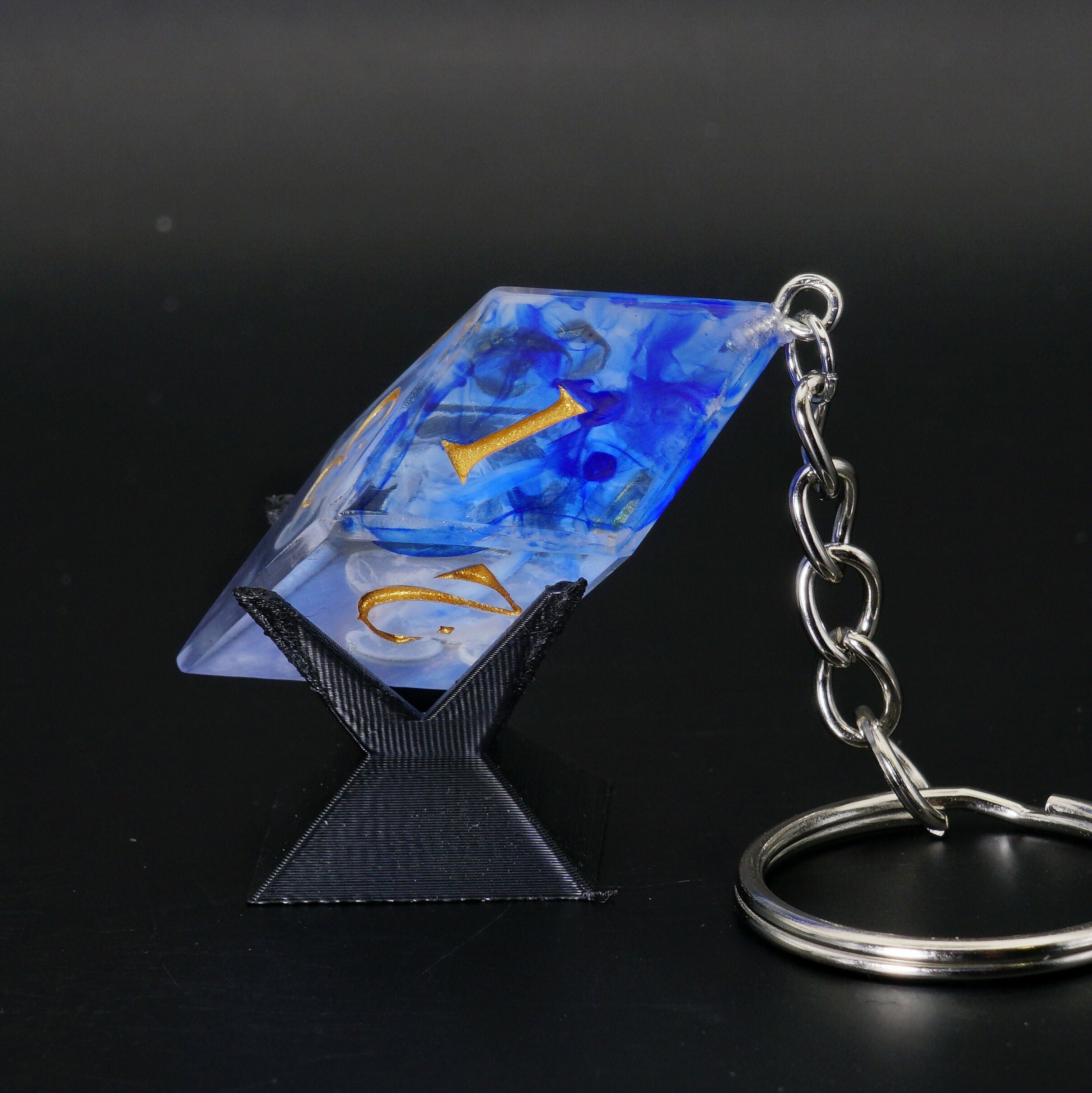Clear Dice Keychains