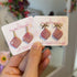 Pink Marble Pattern Earrings