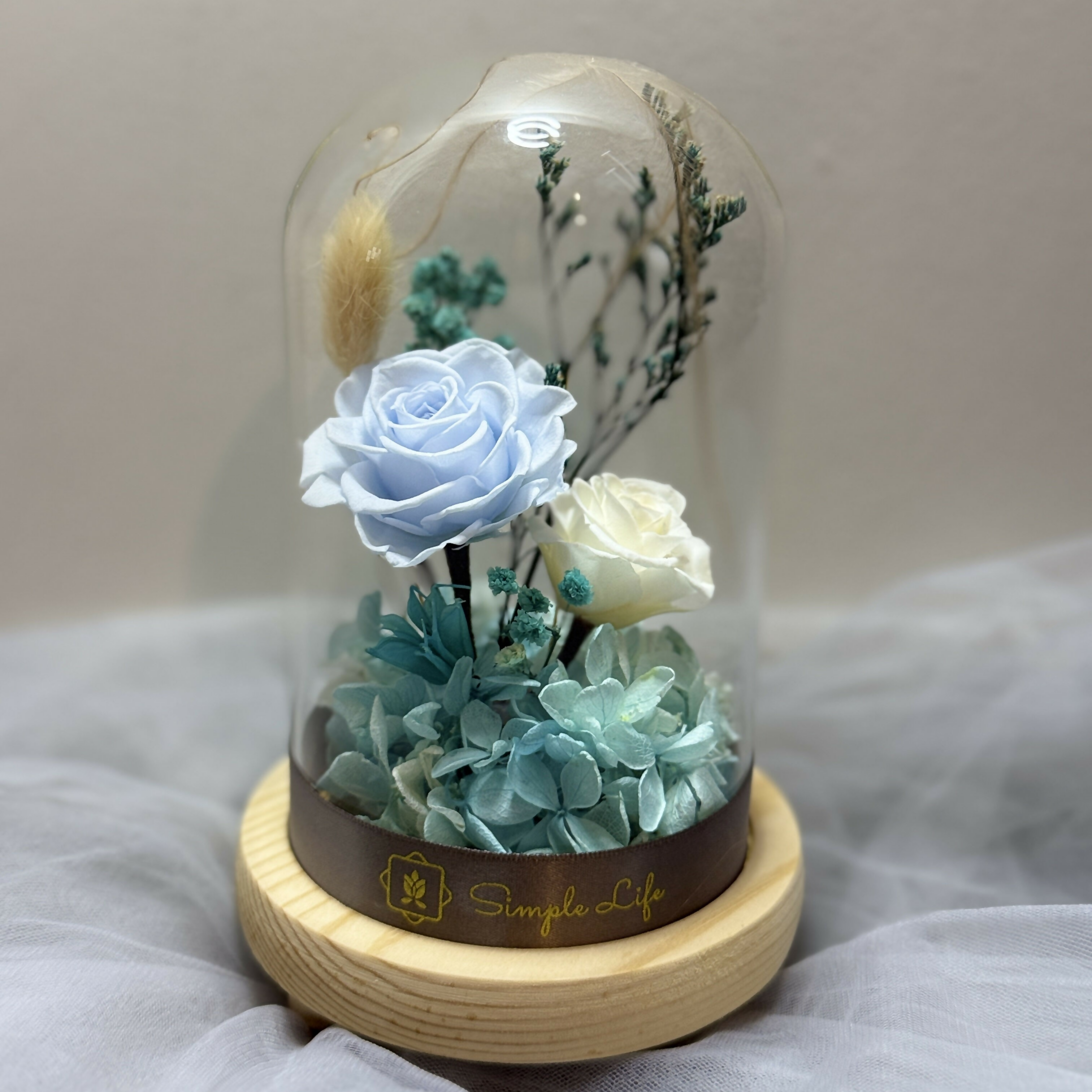 Preserved Flowers Glass Dome