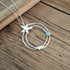 Handmade Seaside Circle Necklace With Opal